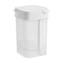 Luoshdecor Seasoning Container Dual-lid Clear Spice Dispenser Box for Salt,Pepper, Sugar, Stylish Kitchen Storage Jar for Home Cooking