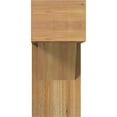 thumbnail image 2 of Ekena Millwork 8"W x 18"D x 18"H Traditional Block Rough Sawn Bracket w/ Offset Brace, Western Red Cedar, 2 of 25