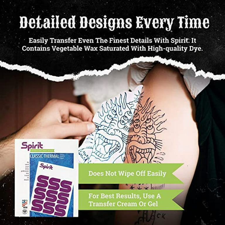 25 Sheets Of Tattoo Transfer Paper Paper, Tattoo Stencils Tracing