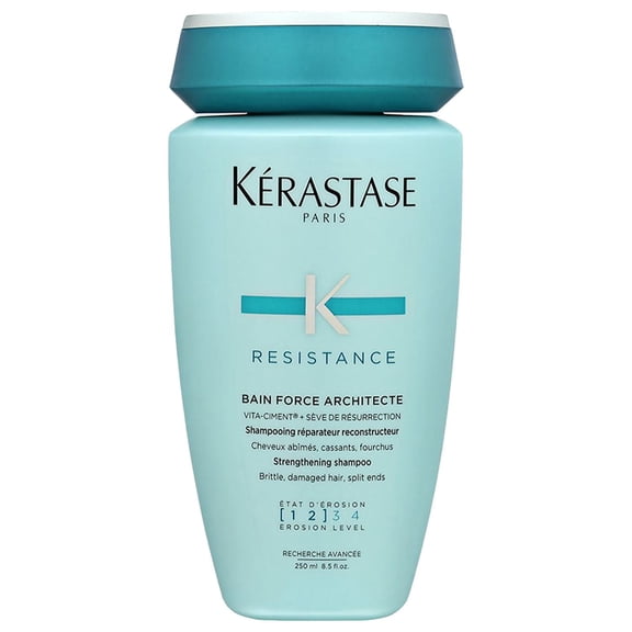 Kerastase Resistance Bain Force Architecte Strengthening Shampoo for Damaged Hair 8.50 oz