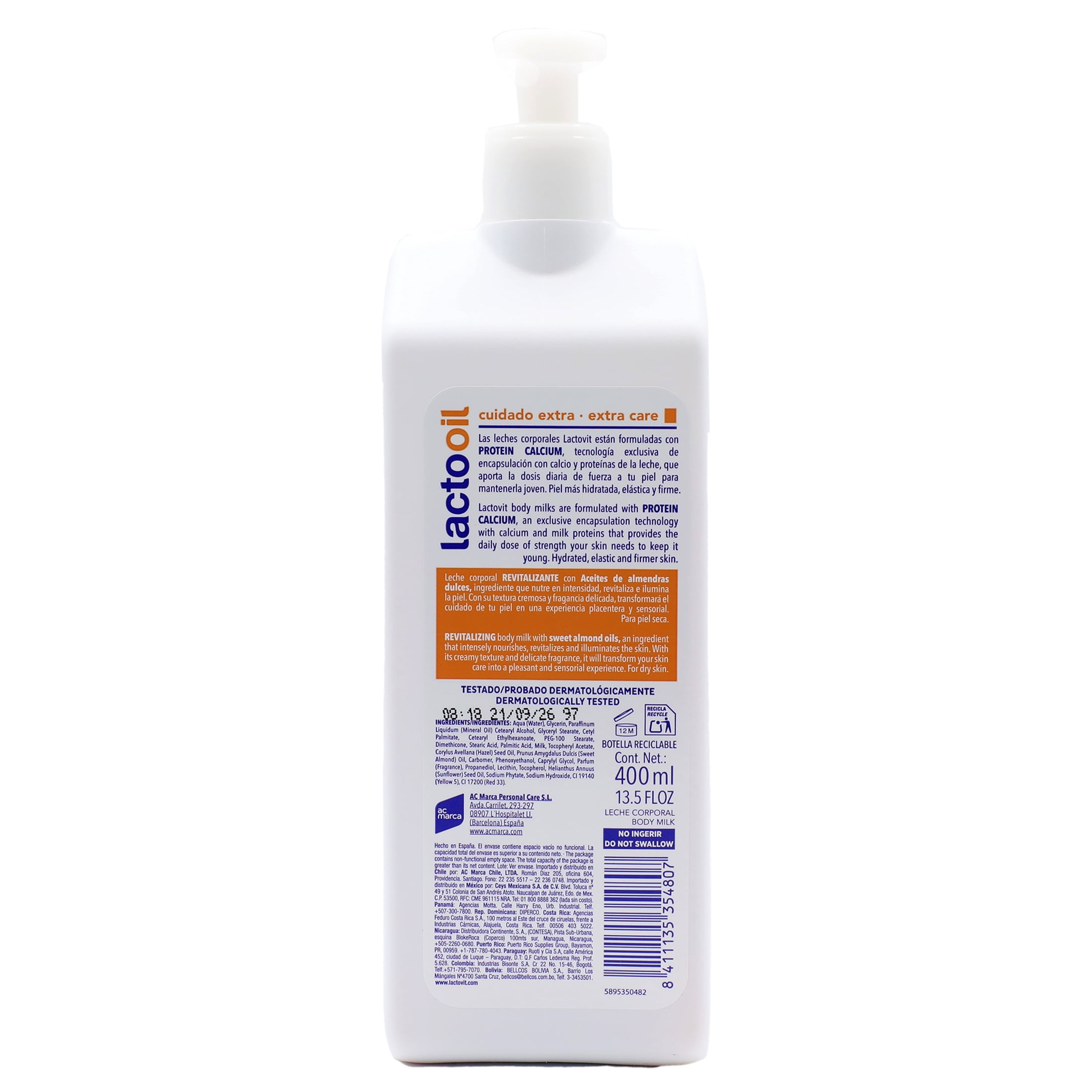 Lactovit Lactooil Unisex Body Lotion Extra Care, Dry Skin, 400 ml Bottle, 48h Moisture