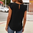 thumbnail image 4 of Livrdious Plus Size Womens Dressy Business Casual Tops Work Trendy Short Sleeve Chiffon Shirts Summer Cute Pleated Crewneck Blouses, S-5XL, 4 of 6