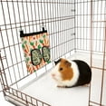thumbnail image 6 of WIRESTER 11"×9" Oxford Hanging Hay Feeder – Guinea Pig / Rabbit / Chinchilla Hay Storage Bag with Dual Openings & Back Hooks – Cheerful Carrots, 6 of 6