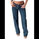 thumbnail image 2 of Pantalones Vaqueros de Pierna para Mujer, Tiro Bajo, Holgados, de Pierna Recta, Estilo Boyfriend, Vaqueros Casuales Sueltos, Estilo Chica Y2K Azul Oscuro S, 2 of 9