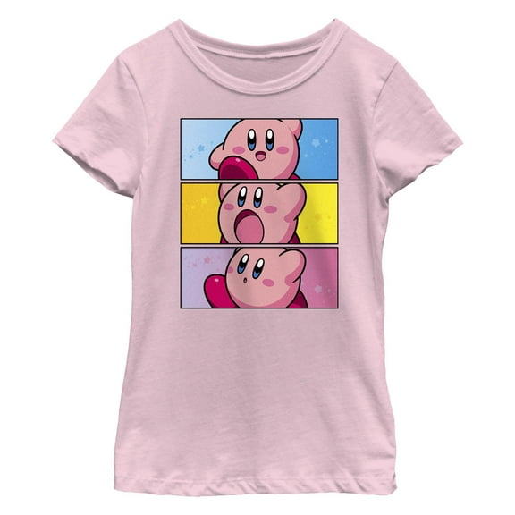 Girl's Nintendo Colorful Panels Graphic T-Shirt