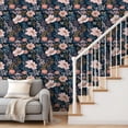 thumbnail image 3 of Peel and Stick Wallpaper Botanical Floral Pink Yellow Self Adhesive Removable Renter Friendly Contact Paper for Bedroom 24in x 118in, 3 of 8