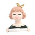 thumbnail image 5 of Tongina Toilet Paper Holder Toilet Tissue Holder Resin Sculpture Wall Mounted Toilet Paper Wall Hook for Bedroom Living Room Restroom Green, 5 of 8