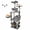 Light Gray, variant on SUGIFT 66 Inch Tall Cat Tree with 2 Condos, Cat Tower with Sisal Scratching Posts and Plush Perches, Large Cat Activity Tree for Indoor Cats, Beige