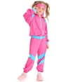 thumbnail image 6 of Grblisyd 80s Outfit for Kids Retro 90s Tracksuit Disco Boys Girls Hip Hop Dance Clothes Unisex Patchwork Jacket Pants Sportswear, 6 of 6