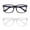 black+clear, variant on Blue Light Blocking Glasses for Screen Time, Anti Eye Strain Computer Glasses with UV Protection, Lightweight Non-Prescription Eyewear for Men and Women