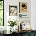 thumbnail image 2 of 8.5x11 Picture Frame Set - 4 Pack, Natural Solid Wood, HD Tempered Glass, Elegant Photo Frames for Table or Wall Display, 2 of 6