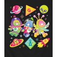 thumbnail image 3 of Care Bears - Space Aliens And Care Bears Grid - Men's Crew Fleece Sweatshirt, 3 of 5
