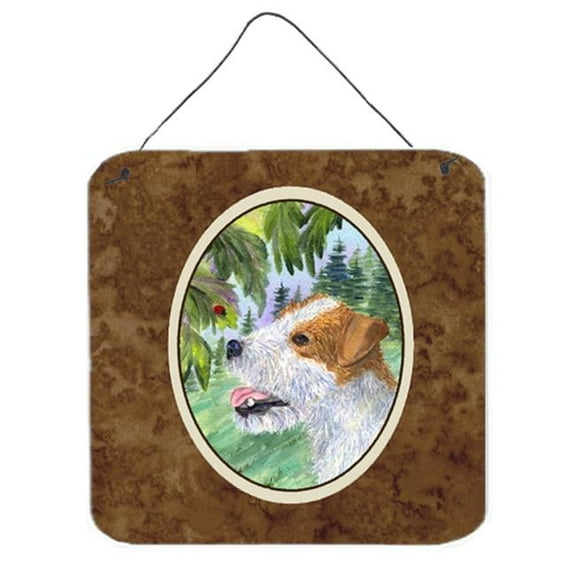 Jack Russell Terrier Aluminium Metal Wall Or Door Hanging Prints - 6 x 6 In.