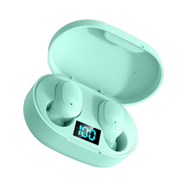 Tholdsy auriculares compatibles con bluetooth inalámbricos a prueba de agua en la oreja pantalla LED caminar música reproducir manos libres Type3 NO3