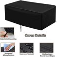 thumbnail image 4 of Housse de Table de Billard en Tissu Polyester Imperméable et Durable (Noir, 210d, 287*155*82cm), 4 of 4