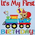 thumbnail image 2 of CafePress - First Birthday Bear Train Infant Bodysuit - Baby Light Bodysuit, Size Newborn - 24 Months, 2 of 4