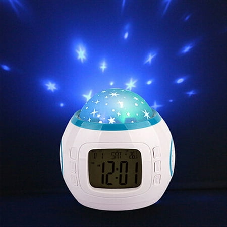alarm kids novelty thermometer projection starry clock calendar sky led smart digital star music