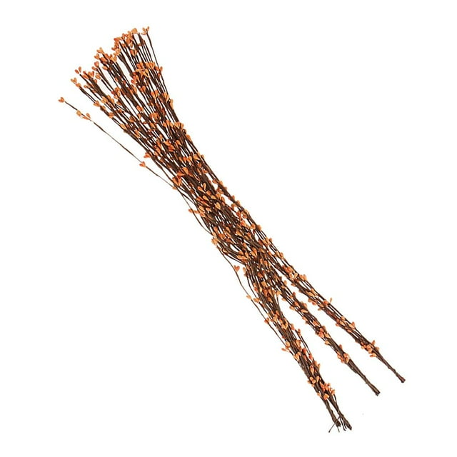 40 Piezas Holly Garnd Primitive Pip Garnd en Multicolor / / Rojo / Naranja / Beige Holiday Home Wall Decoraciones Navideñas Manu - naranja Gloria Artificial Berry Garland