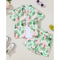 thumbnail image 5 of ZOEREA Toddler Baby Boy Clothes Hawaiian Outfit Shorts Sets Printed Button Down Shirt and Shorts Summer Beach Clothes 1-5T, 5 of 9