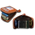 thumbnail image 4 of SagaSave Leather RFID Card Holder Business Card Case Wallet Pocket for Man and Women, 4 of 5