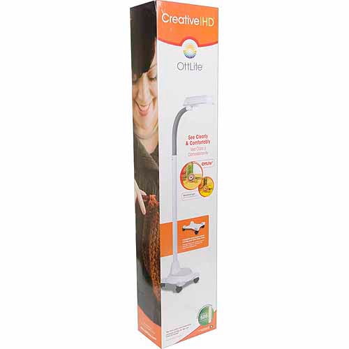 Ott-Lite Floor Lamp With Wheels, White - Walmart.com Ott-Lite Floor Lamp With Wheels, White - Walmart.com