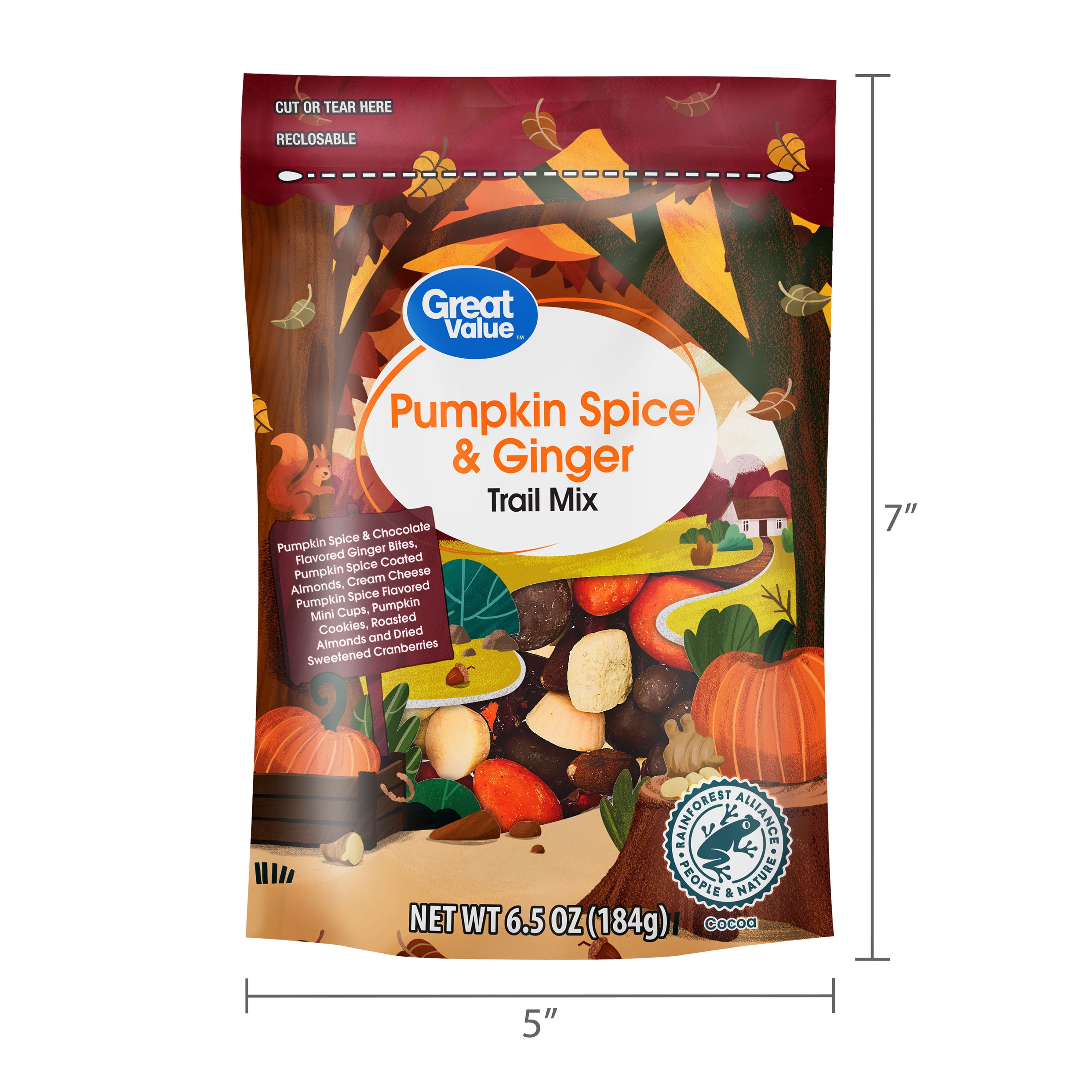 Great Value Pumpkin Spice & Ginger Trail Mix, 6.5 oz
