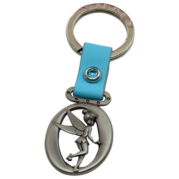 Tinker Bell Letter O Pewter Key Chain