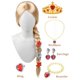 thumbnail image 3 of Peluca Infantil Trenzada Rubio Dorado ZGXYZXMY con Cinta para el Pelo y Accesorios, 3 of 5