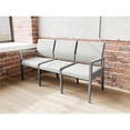 thumbnail image 4 of Pemberly Row Waiting Reception 3 Seat Tandem Seating No Center Arms in Gray, 4 of 5