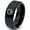 Black Bevel Polish Tungsten, variant on Tungsten Canoe Paddle Kayak Small Craft Boat Band Ring 9mm Men Women Comfort Fit Black Flat Cut Brushed Polished