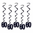 thumbnail image 2 of Beistle Pack of 30 Number "60" Black Hanging Birthday Party Decoration Whirls 36", 2 of 2