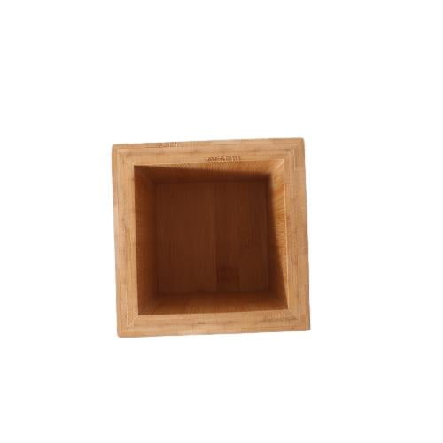 Better Homes & Gardens Bamboo Square Utensil Holder with Swivel, 5.5 in x 5.5 in x 6.5 in