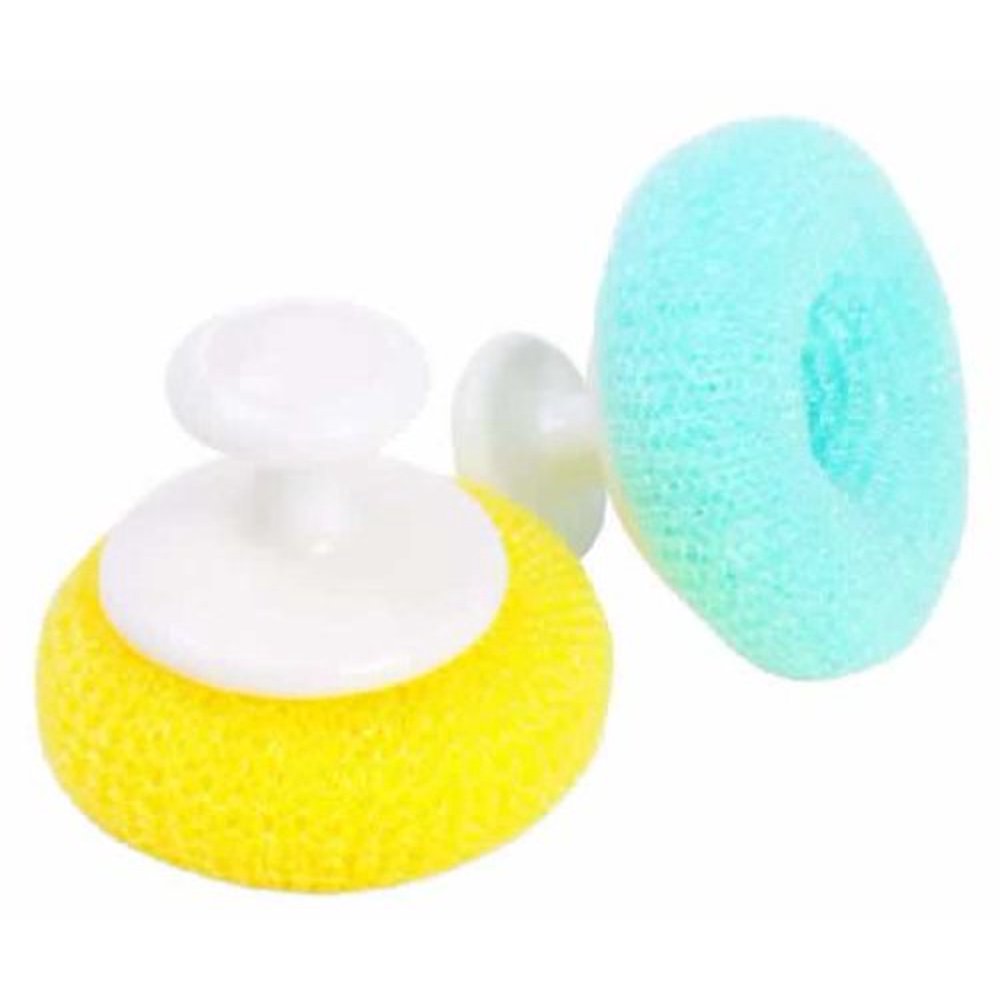 SKILCRAFT MR353 Mesh Scrubber with Handle 2pk