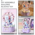thumbnail image 4 of Mobutofu 1 Set of DIY Assemble Music Box Building Blocks Kit in Violet Plastic for Other Festivals, 4 of 7