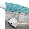 thumbnail image 4 of Turquoise Wood Grain Swag Valances for Windows, Kitchen Window Curtains Over Sink, Country Retro Wooden Plank Gray Window Treatment Curtains for Living Room/Bedroom Curtains 2 Panel Sets 36"x45", 4 of 8