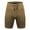 Khaki, variant on Men Athletic Shorts with Pockets Elastic Waist Quick Dry Running Shorts 2 in 1 Sports Shorts for Basketball Gym Exercise Yoga Fitness