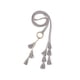 thumbnail image 1 of Cinturones de cuerda trenzada para mujeres INSPIRE CHIC, cinturones delgados bohemios con borlas y cadena, con anillo de metal para falda o vestido 47.2x0.2" gris, 1 of 6