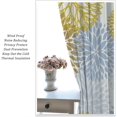 thumbnail image 5 of Blue and Yellow Floral Curtains, Boho Dahlia Daisy Colorful Window Treatments for Living Room Bedroom Kitchen, Floral Seamless Pattern Curtain Set of 2, 84x84 Inch, 5 of 6