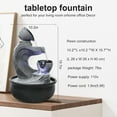 thumbnail image 6 of 15.7-inch High 4-Tier Indoor Tabletop Water Fountain Polyresin Water Fountains - Resin Crafts - Elegant Design - Tabletop Ornament - Ideal for Desktop Home Office Living Room Gifts, 6 of 6
