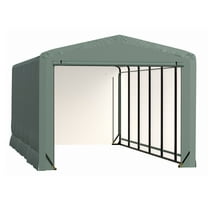 Sheltertube Wind And Snow-Load Rated Garage, 12X27X10 Green