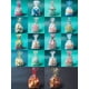 thumbnail image 2 of Nvzi 100 bolsas de celofán con lunares de arcoíris y lazos giratorios, bolsas de plástico para regalo, bolsas de golosinas, bocadillos, galletas, suministros de embalaje, estilo F, 2 of 4