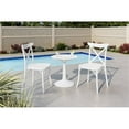 thumbnail image 2 of Strata Furniture 2 Chaises en Polypropylène et Table à Germination en Blanc, 2 of 2