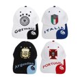 thumbnail image 2 of Gorra de la Copa del Mundo, 4 piezas Gorra de la Copa del Mundo Gorra de Portugal Gorra bordada de Alemania Compacta y ligera, 2 of 14