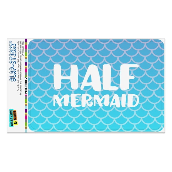 Half Mermaid With Blue Scales Home Business Office Sign