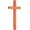Orange, variant on 1 Pc Wood Crafted Cross, Dark Red Wooden Wall Cross, Hanging Cross Decoration Religion Wall-Mounted Cross for Home Church Decoration