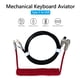 thumbnail image 1 of Cable de aviador para teclado, 2 uds., cable de bobina de aviación USB tipo C (rojo + negro), 1 of 6