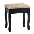 thumbnail image 4 of Patiojoy Rotatable Mirror Vanity Set Makeup Dressing Table and Stool w/ 5 Drawers Black, 4 of 8