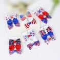 thumbnail image 4 of YESIMOLA 4Th Of July Hair Accessories Toddler Baby Girls Print Stretch Bow Hair Bows Clips Patriotic Hairpin Headwear Set Red or White or Blue Color, 4 of 4