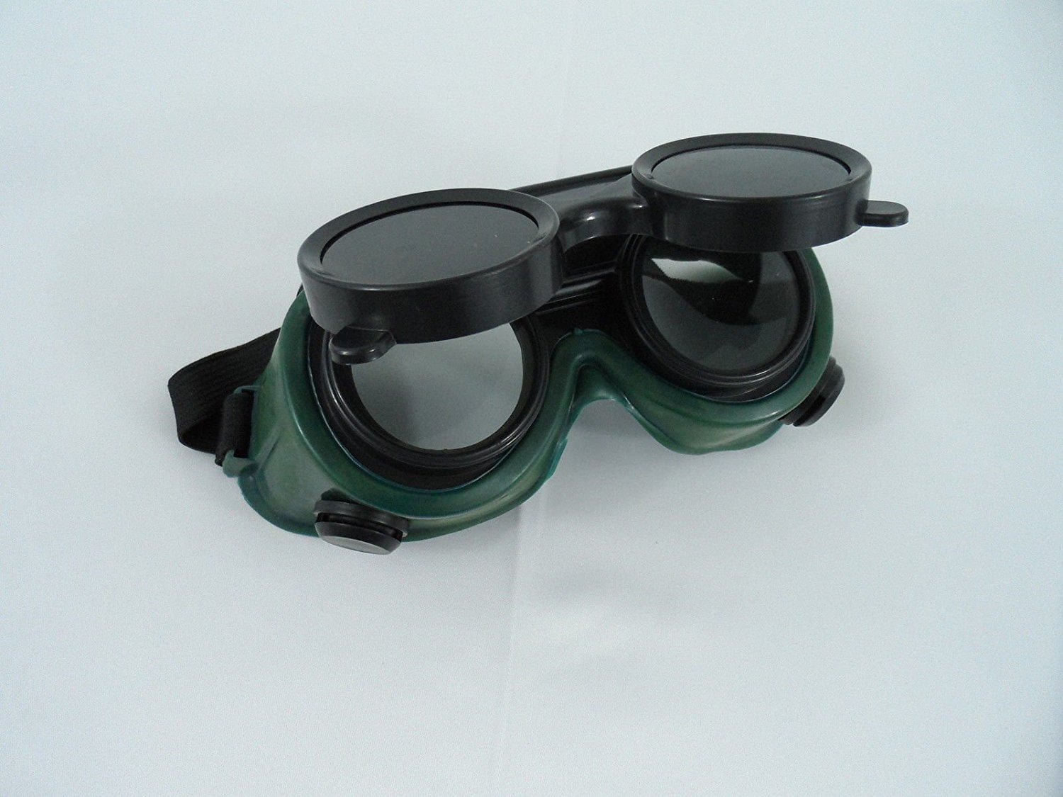 Welding Cutting Welders Safety Goggles Glasses Flip Up Dark Green Lenses New 