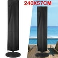 thumbnail image 2 of Waterproof Oxford Cloth Outdoor Sunshade Umbrella Cover Parasol Cover Patio Umbrella Covers Windproof Anti-UV for Garden Outdoor (240X57X57CM Black), 2 of 7